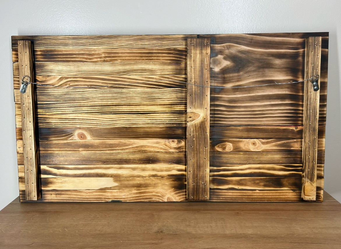Rustic Red/White/Blue Wooden American Flag